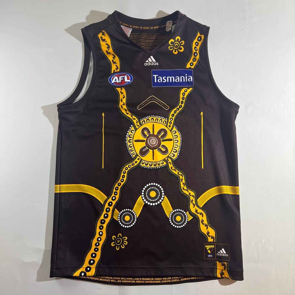 Adidas Hawthorn FC AFL Tasmania Jersey Youth 15-16Y